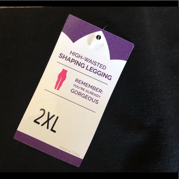 NWT Empetua high waist Shaping Leggings Black 2XL - Picture 5 of 5